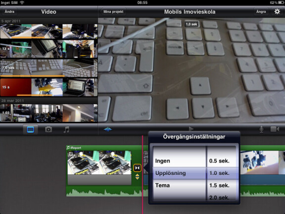 Bli filmproffs med Imovie i Ipad 2