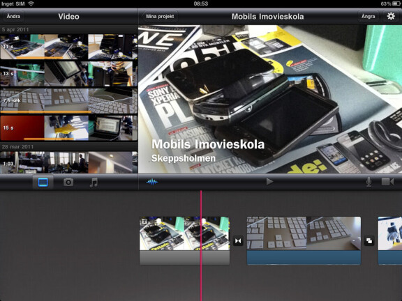 Bli filmproffs med Imovie i Ipad 2