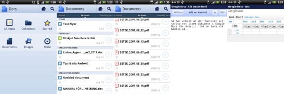 Google Docs som app