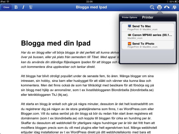 Ipad på jobbet