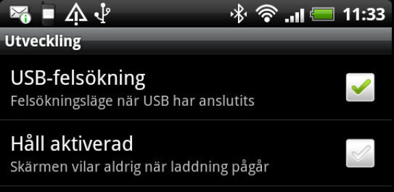 Styr och mät med Android