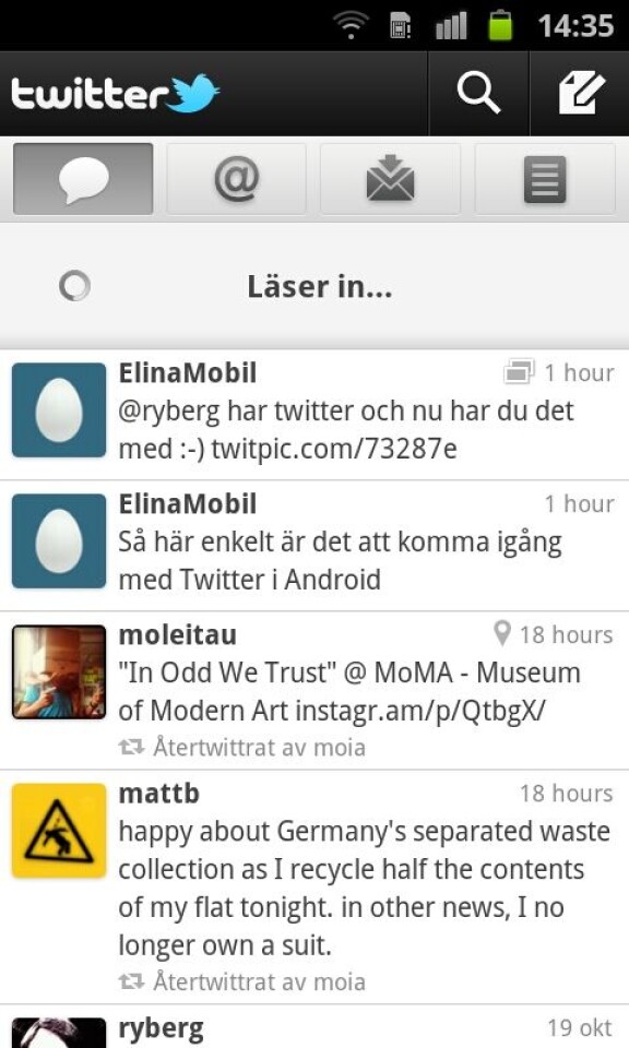 Kom igång med Twitter i din Android