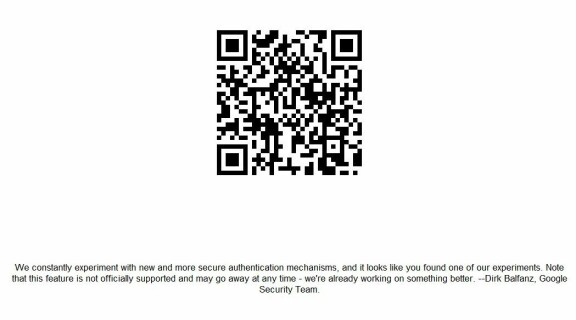 Google testade QR-inloggning