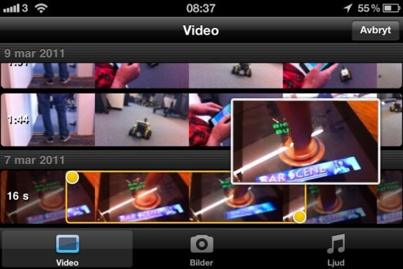 Uppdaterad: Jättelyft för Imovie för Iphone
