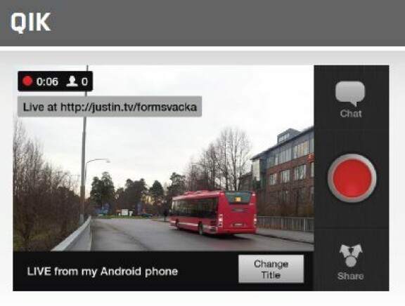 Direktsänd video med din Android