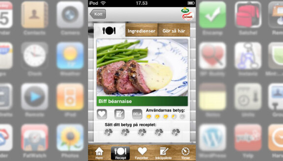 Apptips: Arla Kökets Kokbok