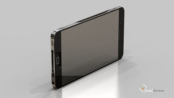 En konceptmodell som visar hur nästa generations Iphone möjligen skulle kunna se ut.