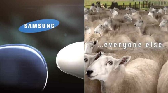 Samsung: Iphone-användare är får