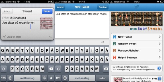 Tweet with BodySymbol