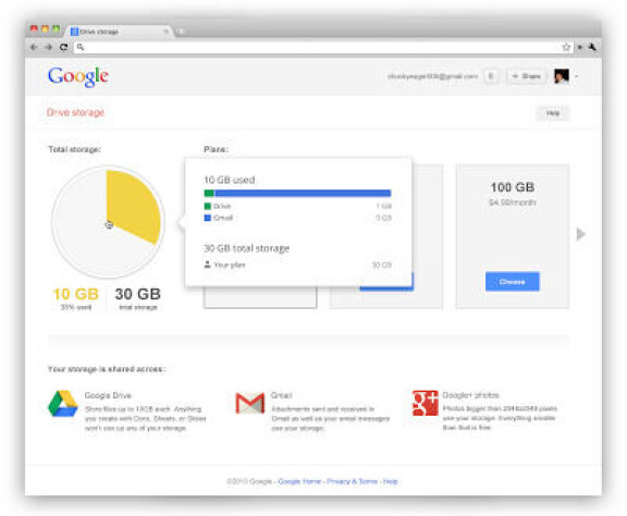 Molnet växer hos Gmail och Drive