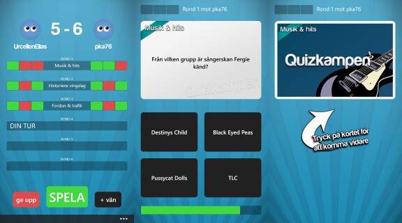 Quizkampen nu till Windows Phone