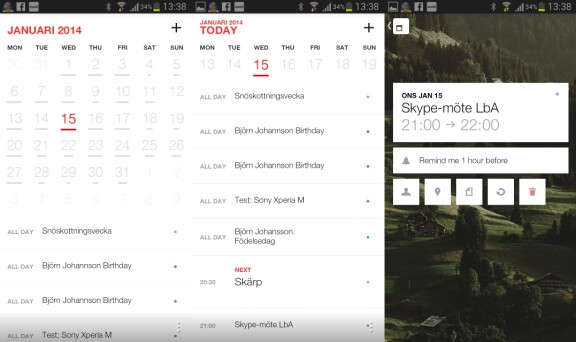 Any.do Cal: Minimalistisk agenda