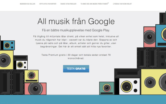 Google Play Music lanseras i Sverige