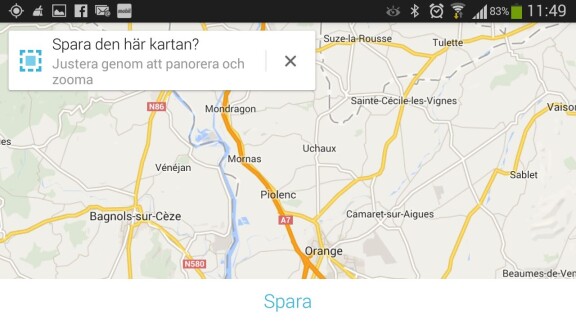 Bättre offlinekartor i nya Google Maps
