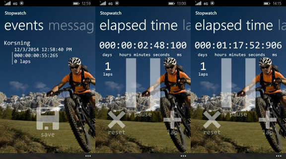 Apptest: Stopwatch