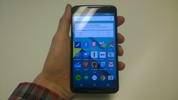 Nexus 6: Startskärmen