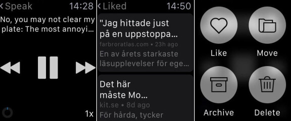 Apptest: Instapaper för Apple Watch