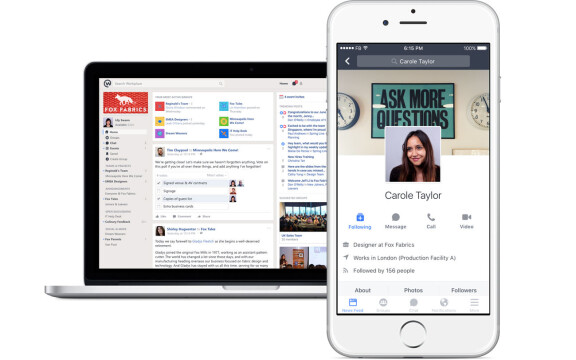 Facebook lanserar Slack-utmanaren Workplace