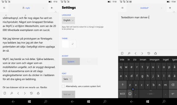 Apptips till Windows: Appy Text