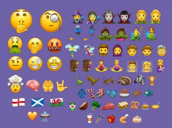 56 nya emoji-symboler vädrar morgonluft.