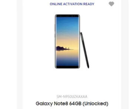 Samsung Galaxy Note 8 dök på Samsungs officiella webbsida i USA för en kort stund.