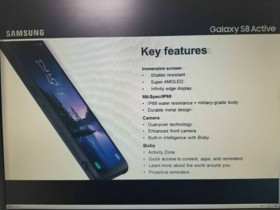 Läckta bilder och specifikationer på Galaxy S8 Active