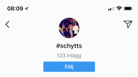 Instagram gör det möjligt att följa hashtaggar