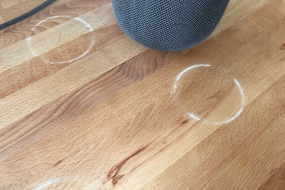 Apples Homepod skadar träytor du ställer den på