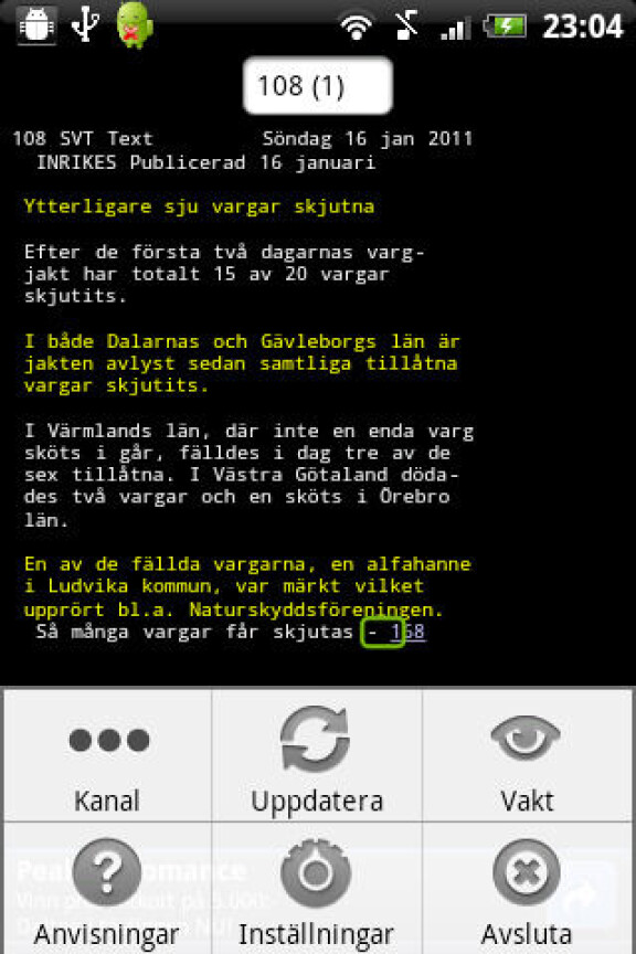 Titta på TV i din Android-mobil