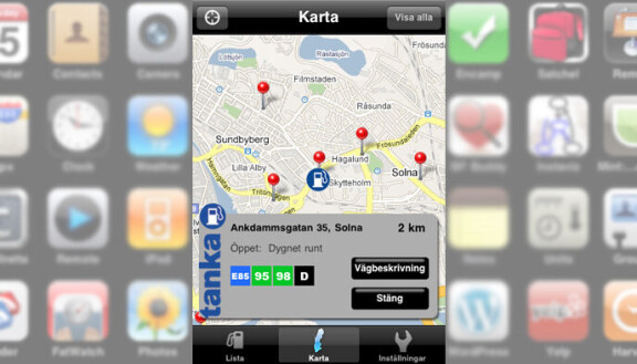 Apptips: bensinfinnaren