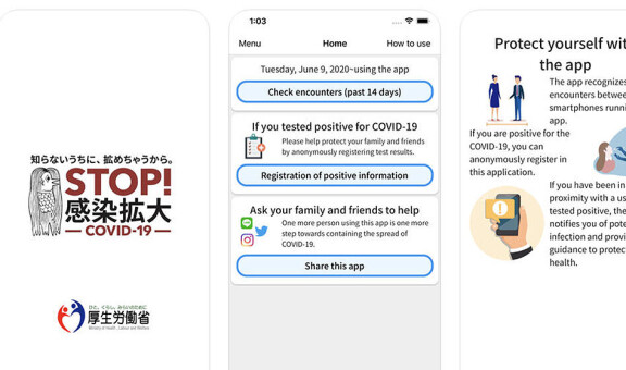 Japan spårar smitta med ny app