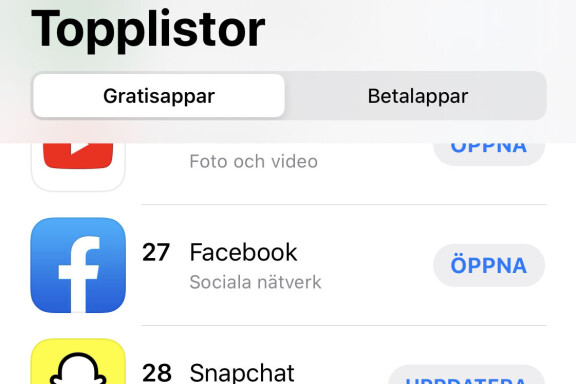 Apple blockerade uppdaterad Facebook-app