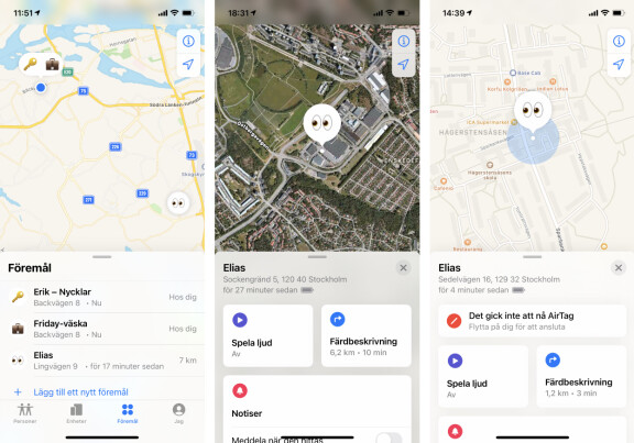 Test: Apple Airtag – så funkar det och så snabbt hittas den