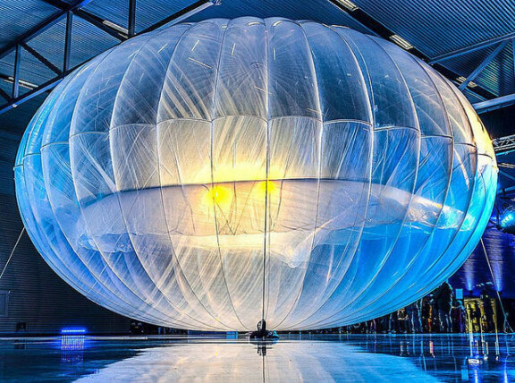 Project Loon vid lanseringseventet i juni 2013. Foto: Ilighter/Flickr (cc)