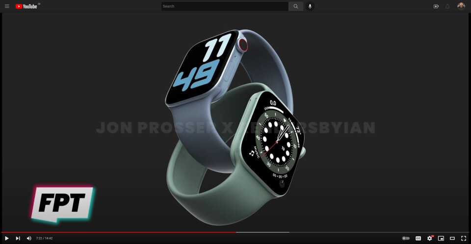Flera läckare sade oberoende av varandra att det var så här Apple Watch series 7 skulle se ut. Det var fel.