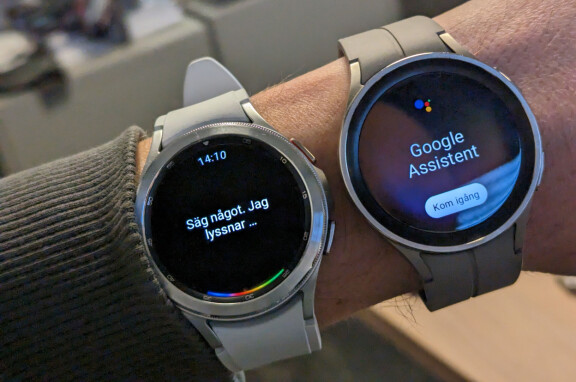 Galaxy Watch 4 Classic och den högra Galaxy Watch 5 Pro är bra på olika saker och det är bara den tidigare modellen som har stöd för Google Assistant.