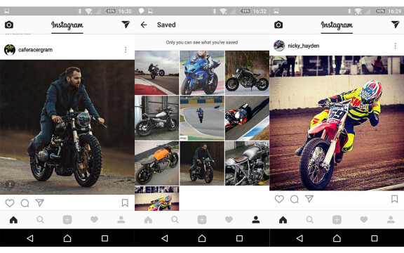 Bokmärken i Instagram