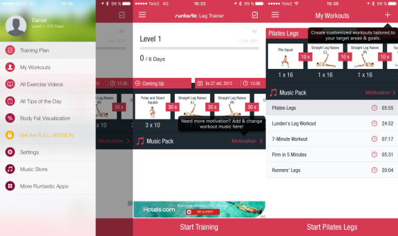 Apptips: Runtastic Leg Workout Trainer