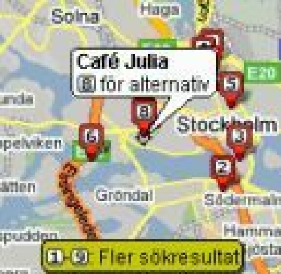 Google Maps positionerar med mobilmaster