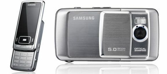 Samsung G800 är telefon med kameralook