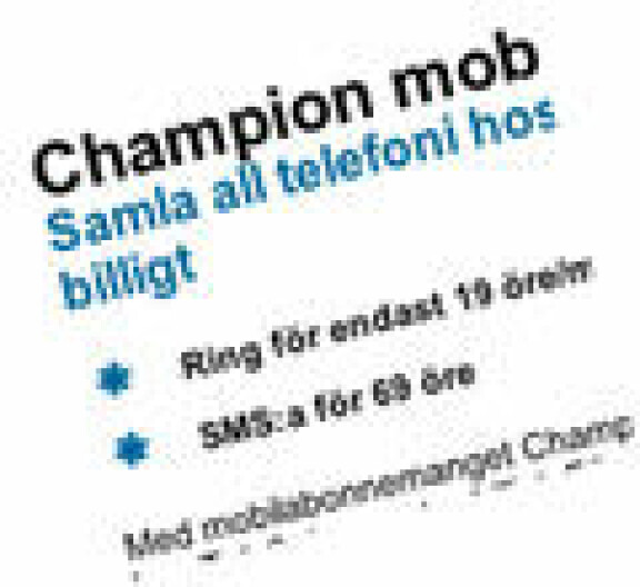 19 öre per minut med Tele2