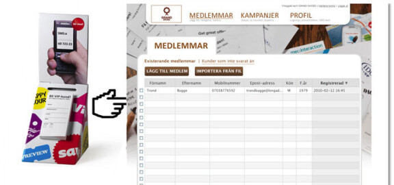 Skapar kundklubb med mobilen