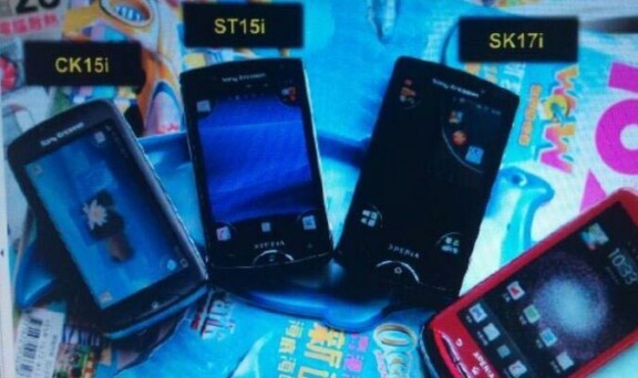 Nya Sony Ericsson-modeller läckta