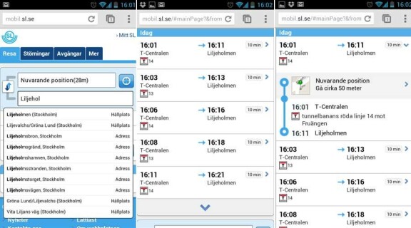 SL släpper ny mobilanpassad sajt