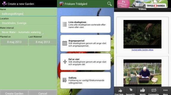 Fyra trädgårdsappar för Android