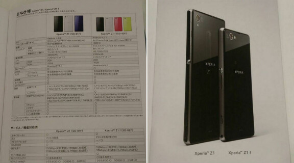 'Sony planerar mini-version av Xperia Z1'
