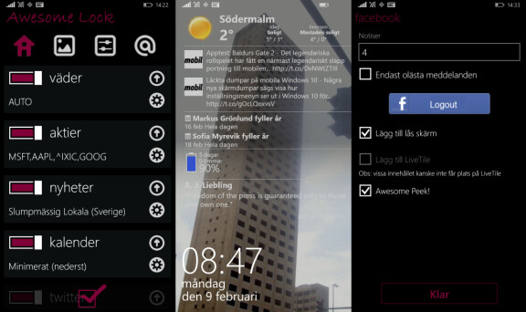 Vi testar Awesome Lock till Windows Phone