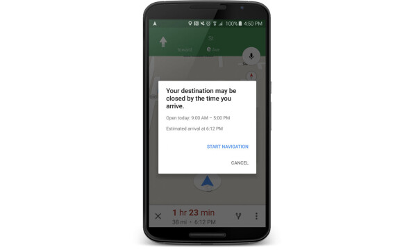 Google berättar när målet är stängt