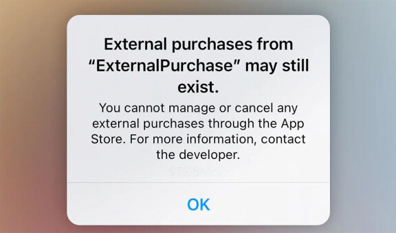 Ios 15.5 får stöd för externa betalmetoder