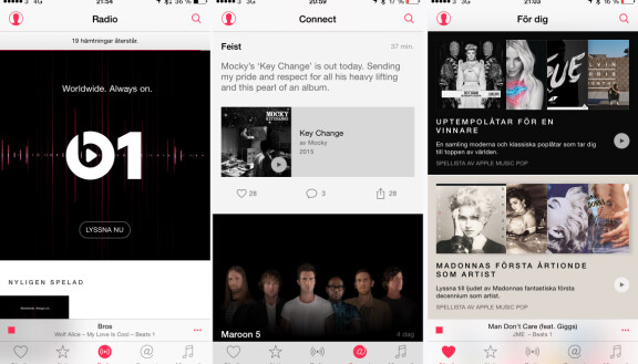 Apple Music med Radio, Connect och rekommendationer